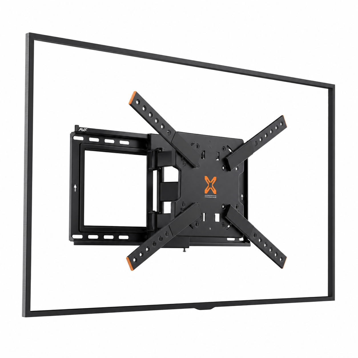AVF — Support mural inclinable et orientable pour téléviseurs de 32 à 100 po — vue recréée sur fond blanc 6