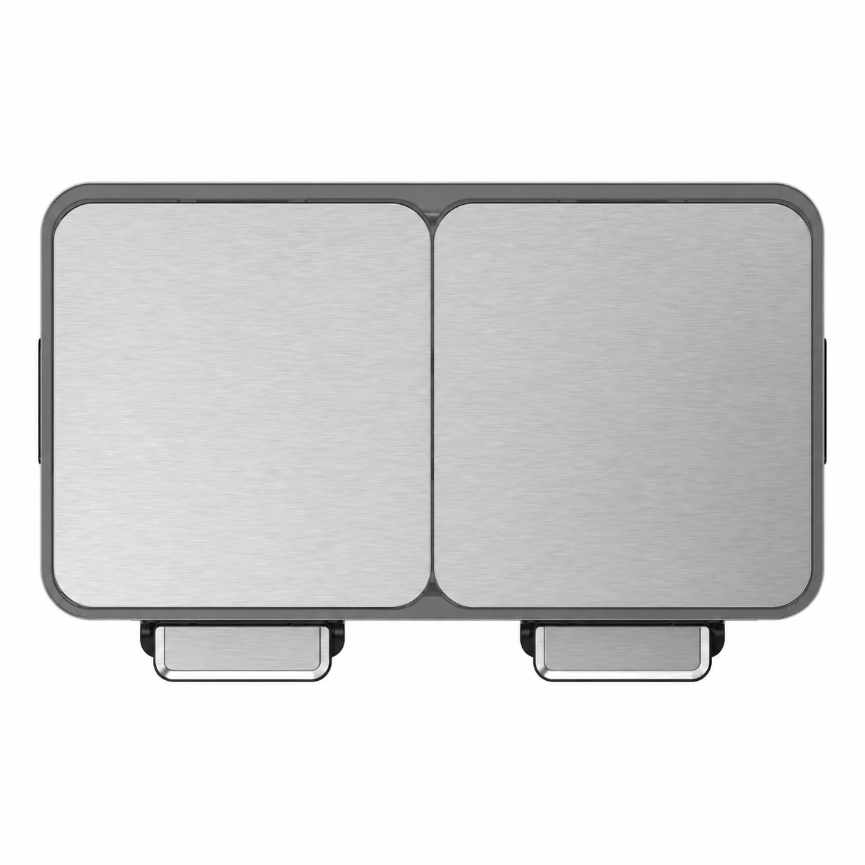 EKO — Poubelle à pédale double compartiment 42 L + 42 L — vue recréée sur fond blanc 5