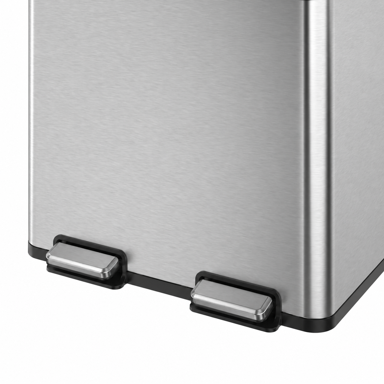EKO — Poubelle à pédale double compartiment 42 L + 42 L — vue recréée sur fond blanc 6
