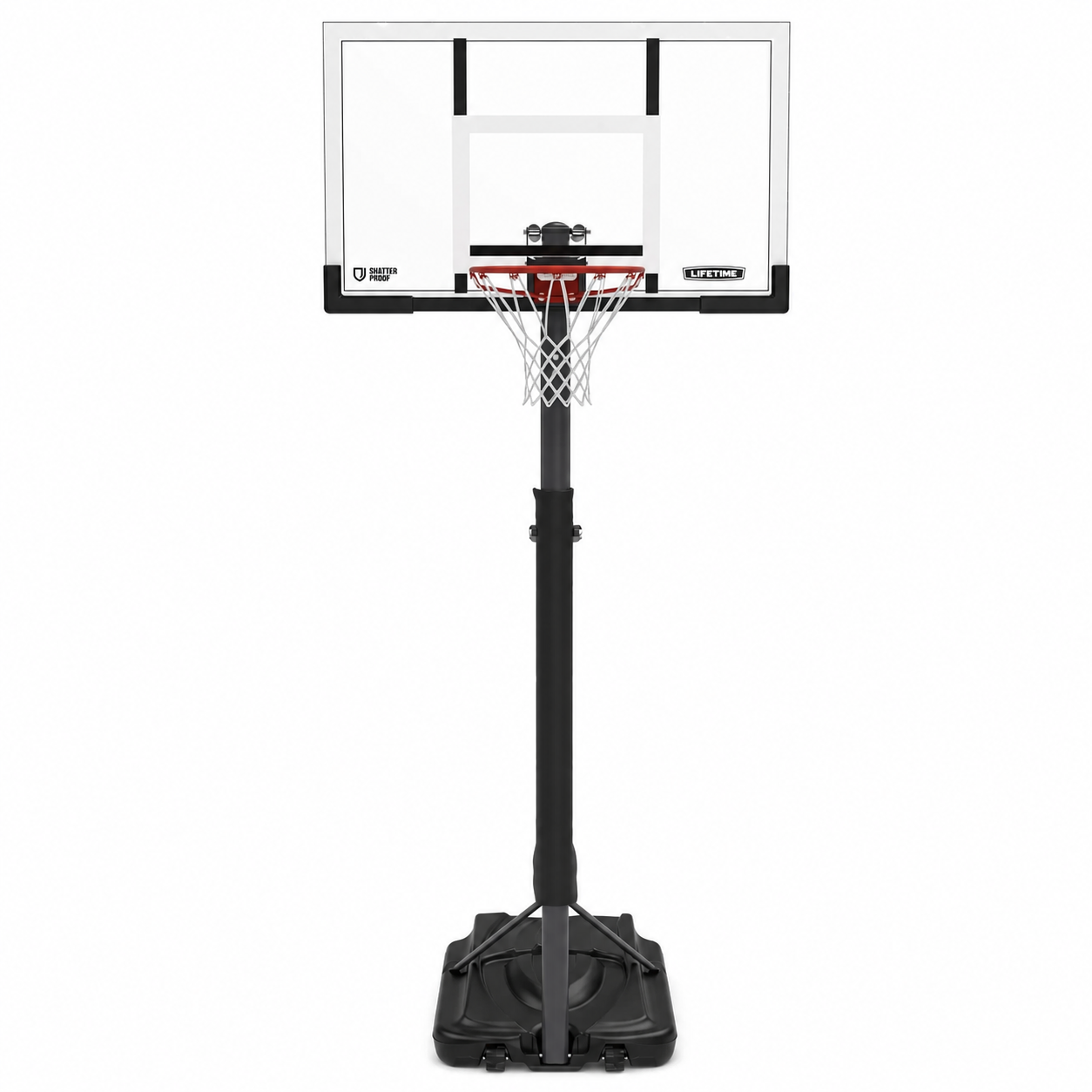 Lifetime — Panier de basketball PowerLift 54 po — vue recréée sur fond blanc 2