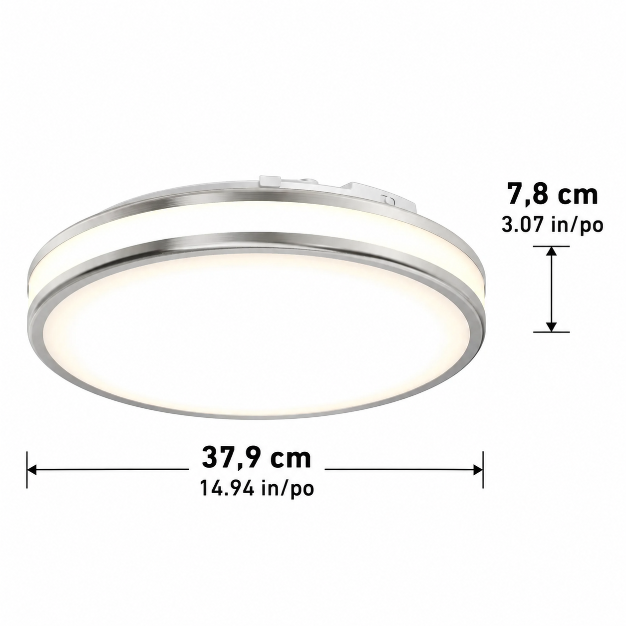 Artika — Plafonnier LED Hemisphere — vue recréée sur fond blanc 6