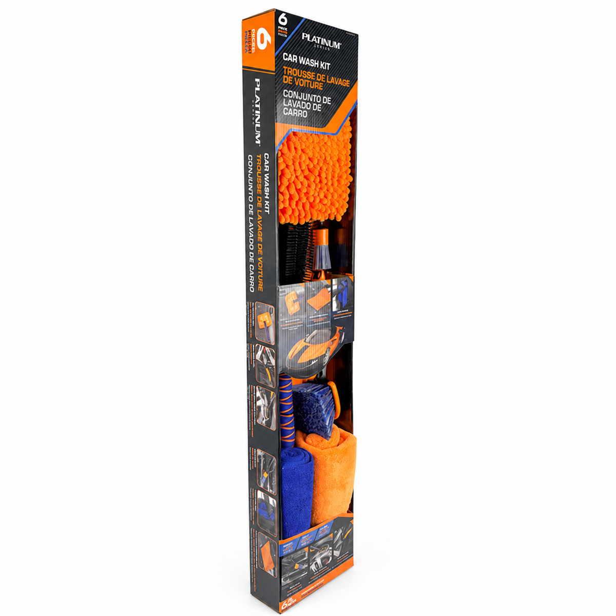 Red Star Platinum Series — Trousse de lavage vue en angle sur fond blanc
