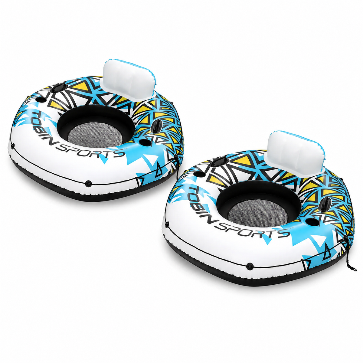 Lot de deux bouées Tobin Sports Whitewater Rush sur fond blanc