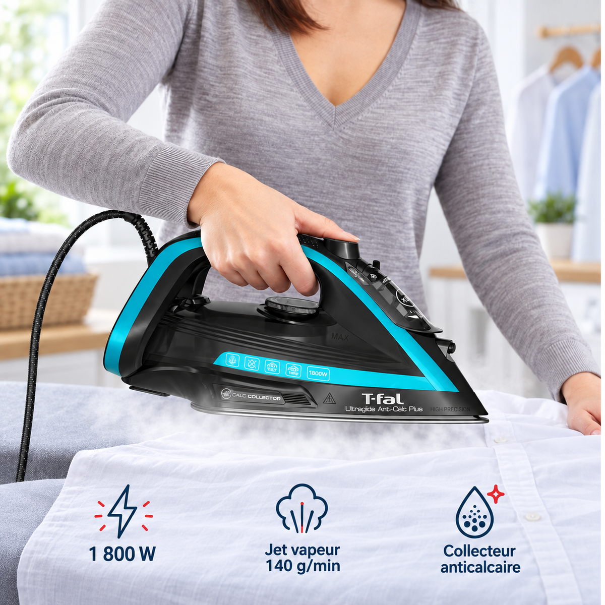 T-fal — Ultraglide Plus — Fer à vapeur — contexte