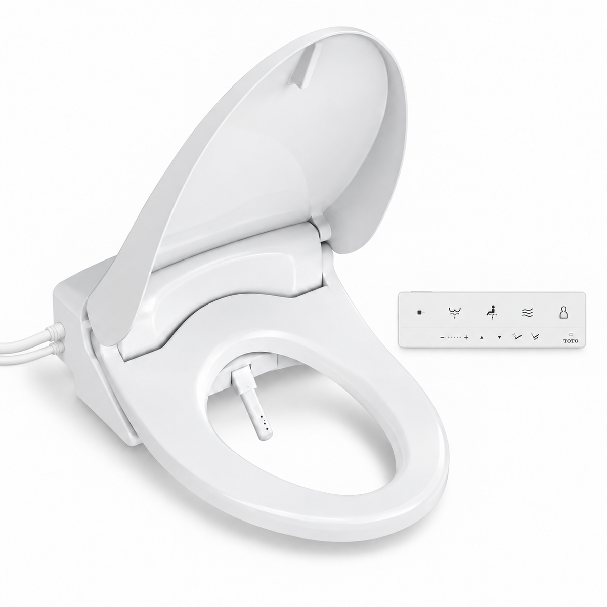 TOTO — WASHLET — Siège de bidet électronique allongé — fond-blanc-siege
