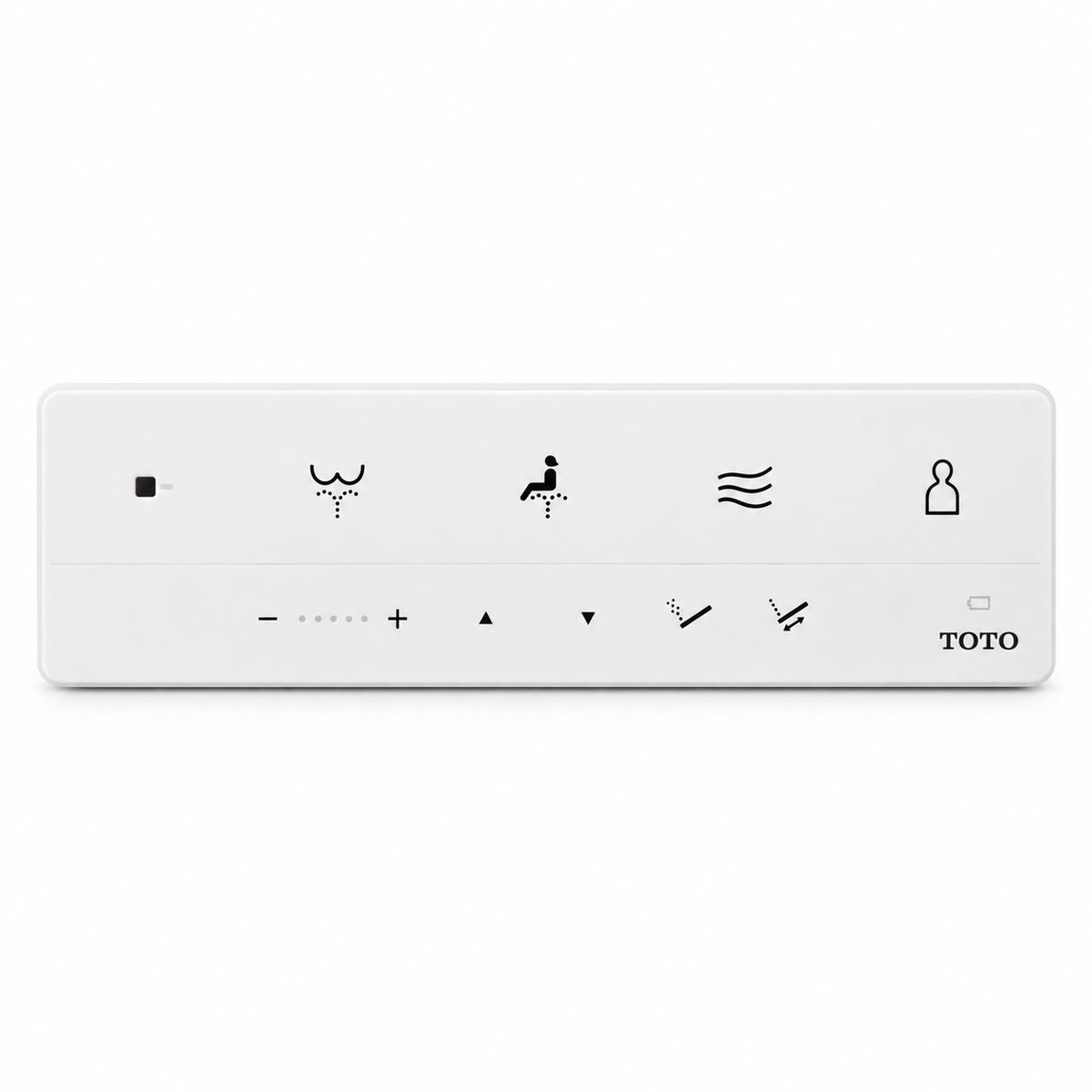 TOTO — WASHLET — Siège de bidet électronique allongé — fond-blanc-telecommande